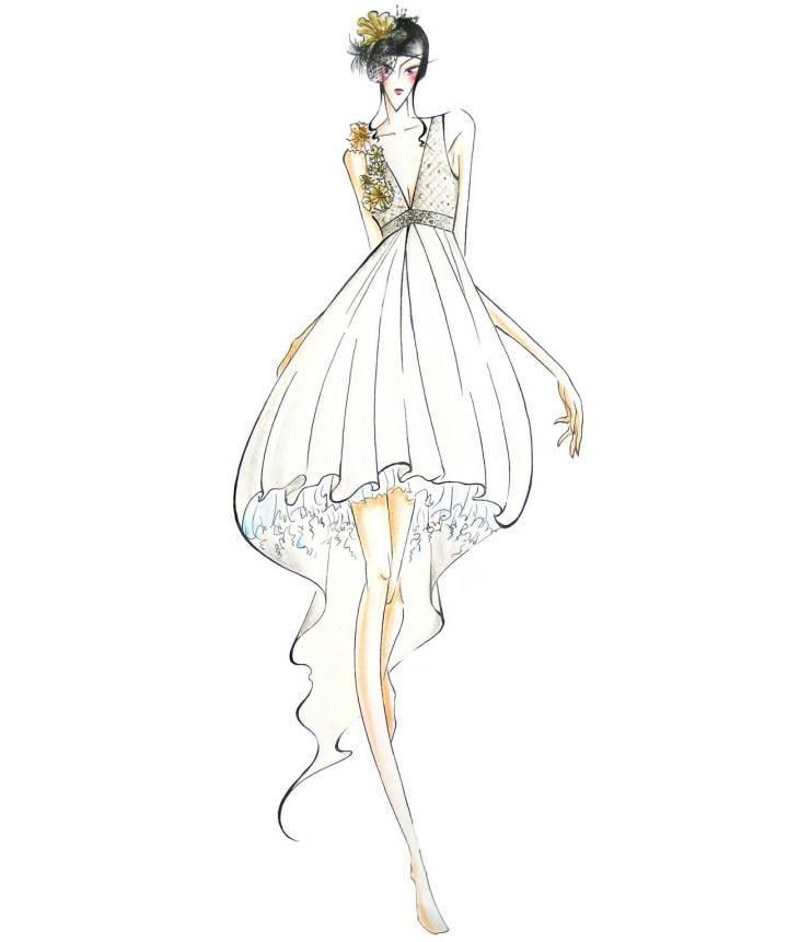 婚紗禮服手稿 從設計靈感到日用百貨的實用美學